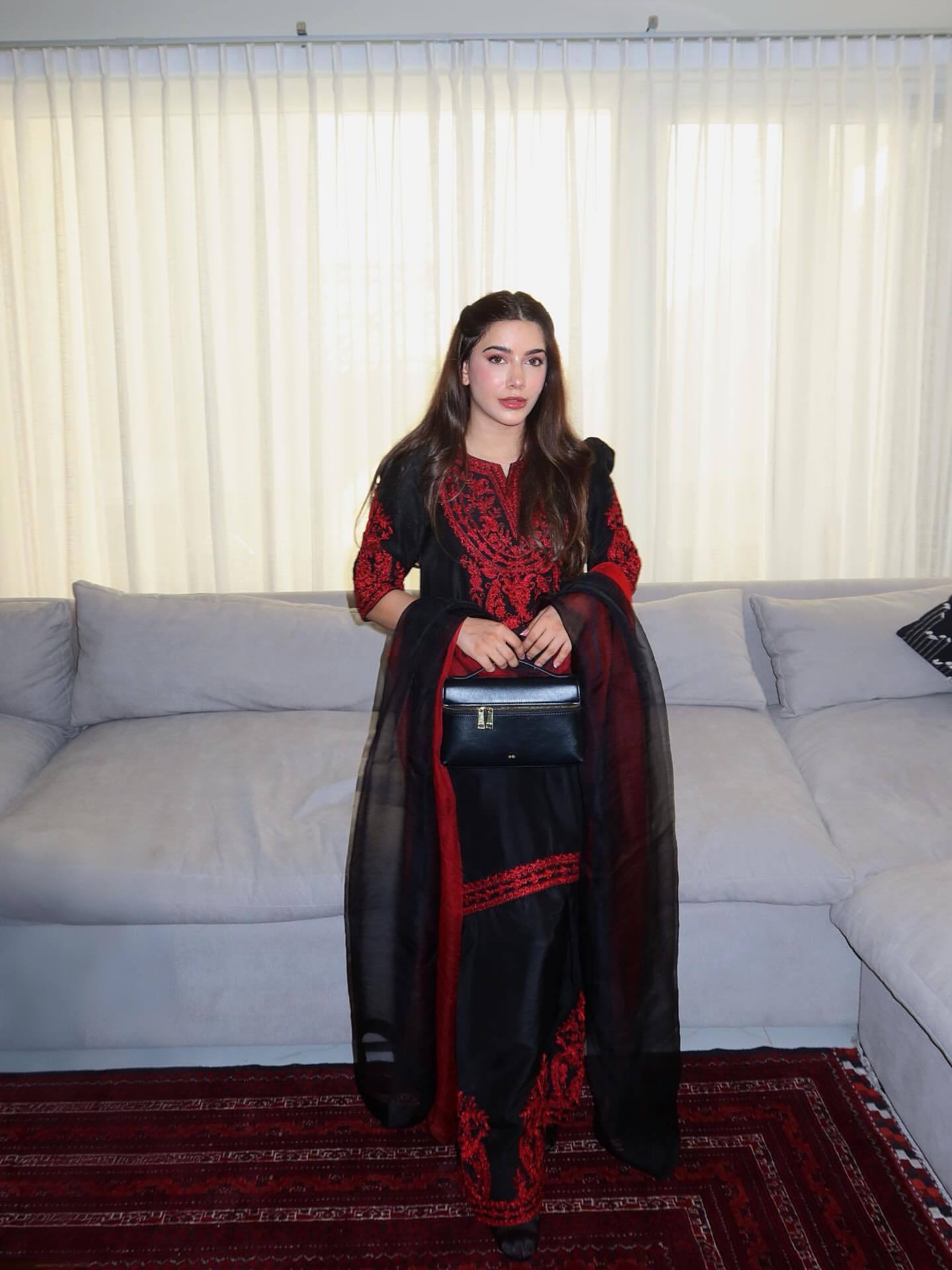 Pehnava Style Heavy Chinon Silk With Embroidery Work Kurtie Palazzo And Duppatta - Image 3