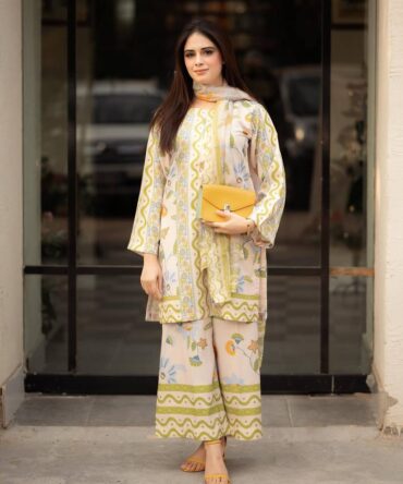 Pehnava Style Pure Natural Crepe With Digital Print Co-Ord Set