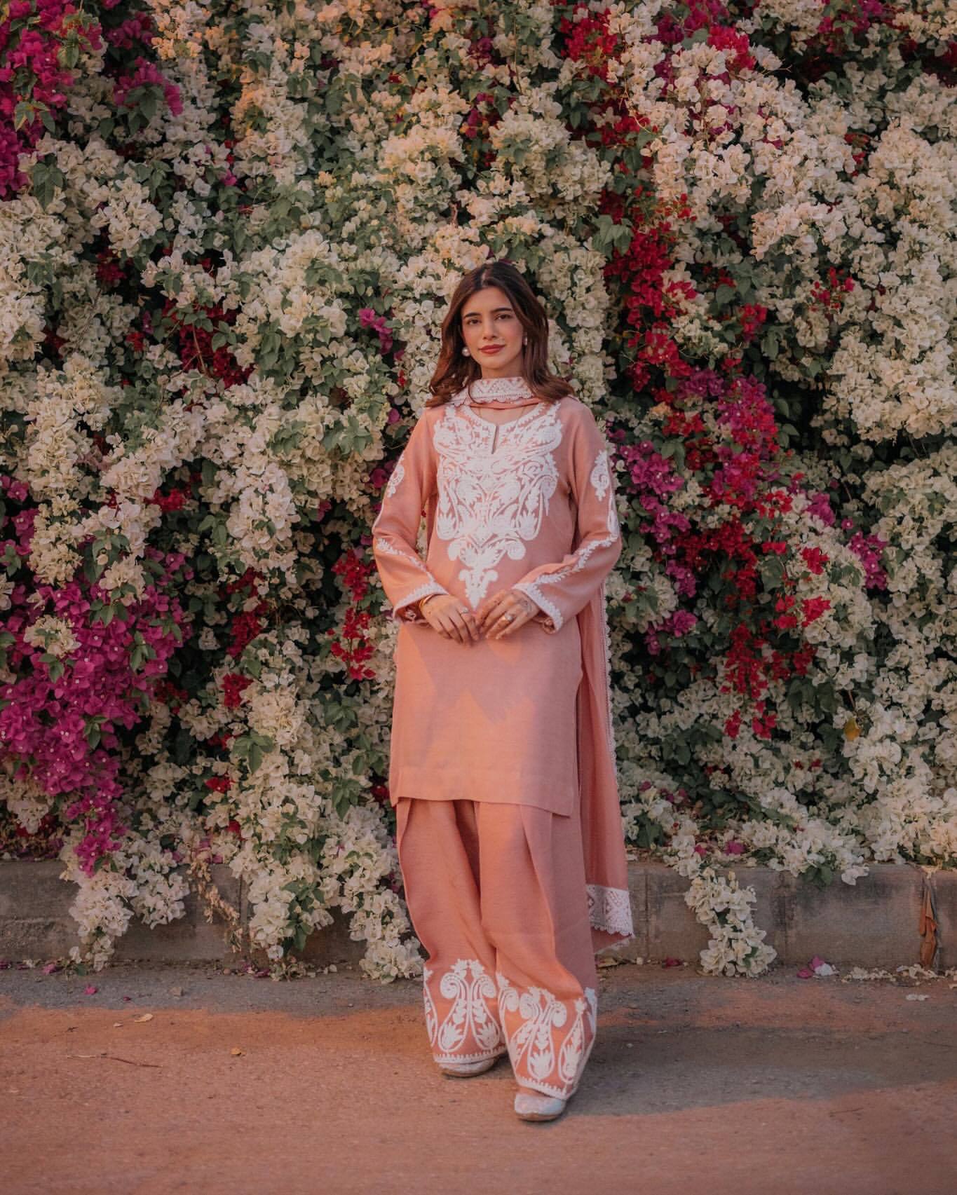 Pehnava Style Pure Dull Satin Silk With Embroidery Work Kurtie Palazzo And Duppatta