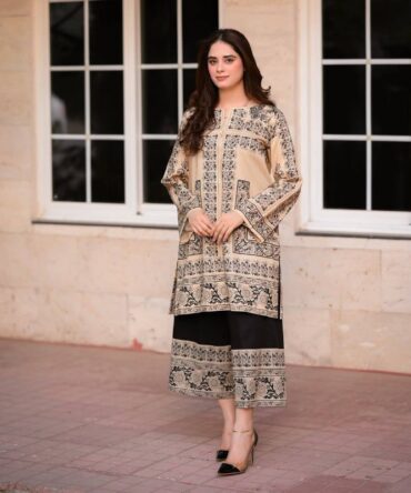 Pehnava Style Pure Natural Crepe With Digital Print Co-Ord Set