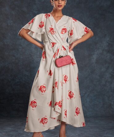 Pehnava Style Cream Linen Printed Co-Ord Set