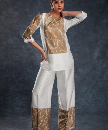 Pehnava Style Printed Linen Co Ord Set