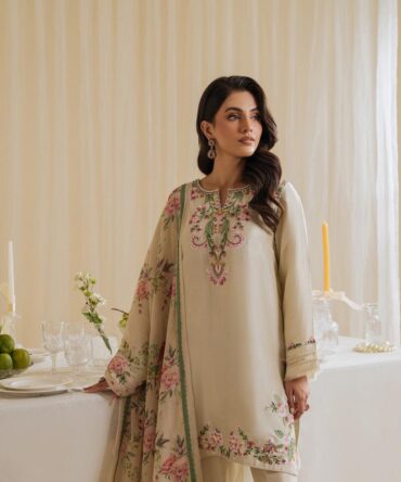Pehnava Style Pure Natural Crepe With Embroidery Work Top Farashi Palazzo With  Duppatta
